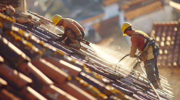 Les étapes essentielles pour un nettoyage efficace de toiture